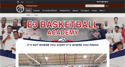 Desktop Screenshot of e3basketballacademy.com