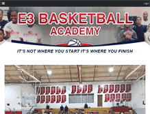 Tablet Screenshot of e3basketballacademy.com